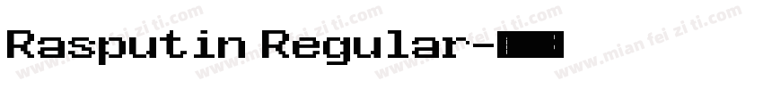 Rasputin Regular字体转换